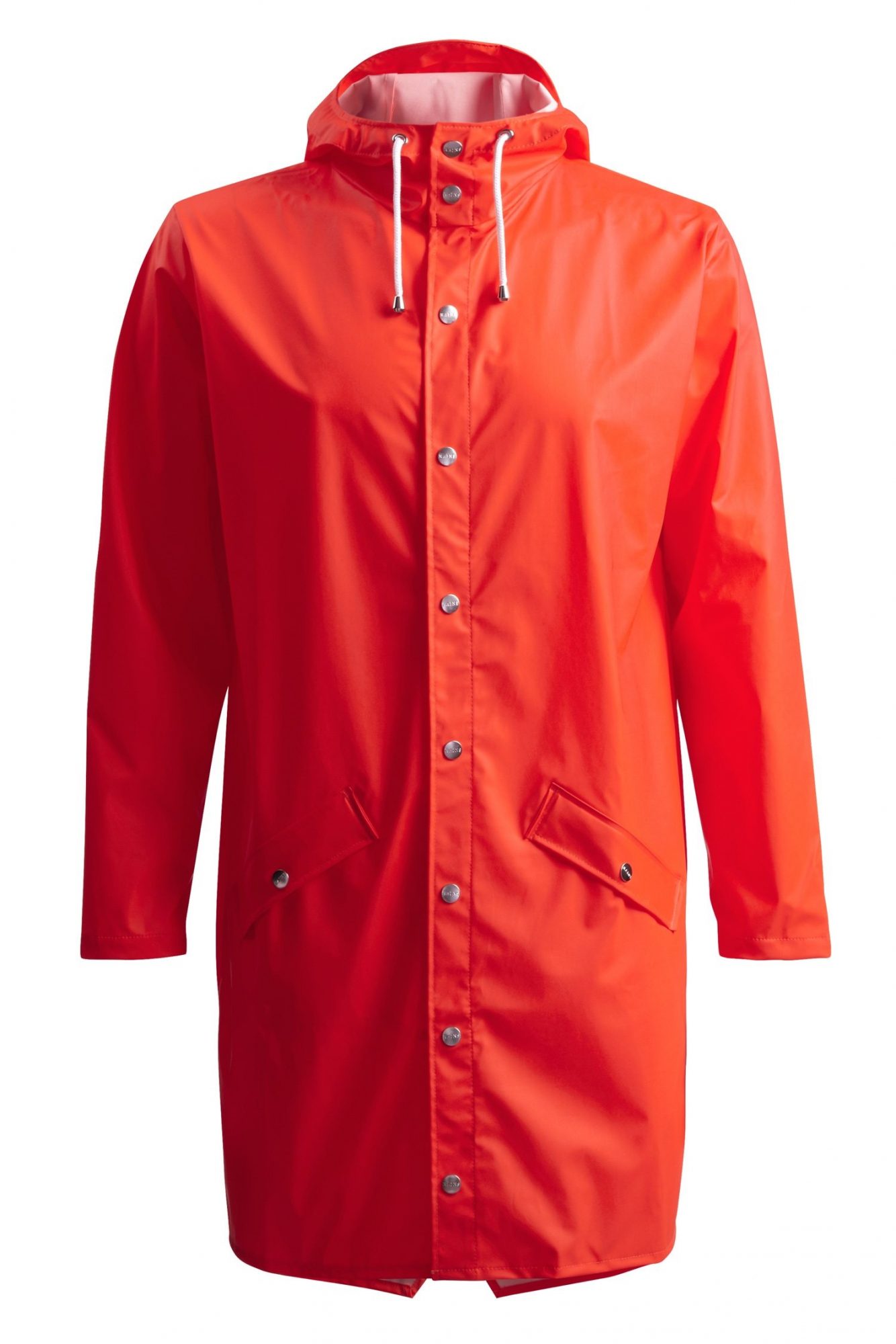 Rains-Denmark-Long-Raincoat-Orange