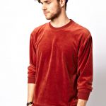 Red-Velour-Mens-American-Apparel-Sweatshirt-ASOS