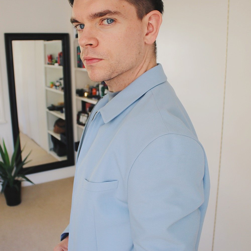 Topman Haul - Blue turtle neck with blue blazer