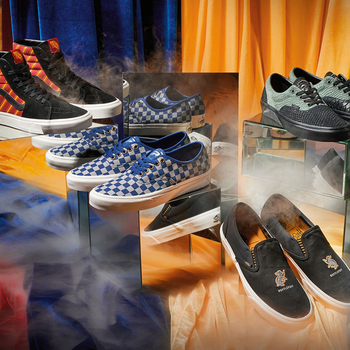Harry Potter Vans  Vans, Vans classic slip on sneaker, Hogwarts crest