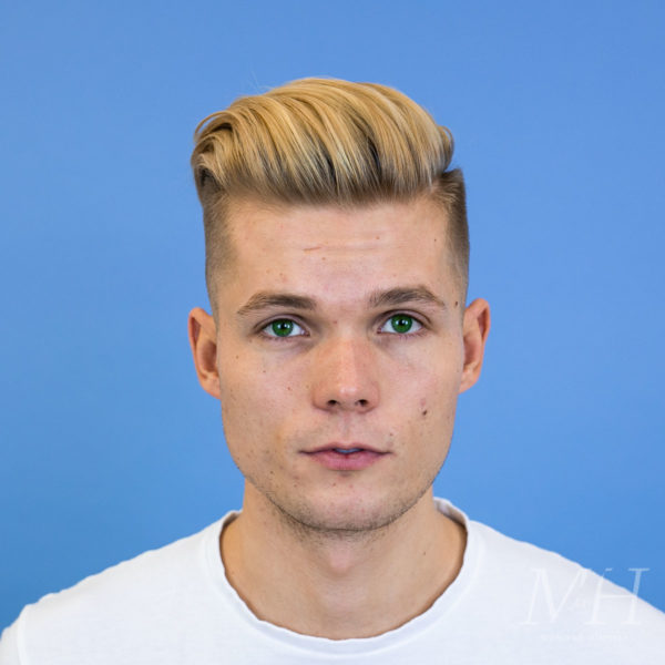 Blonde Skin Fade With Long Top