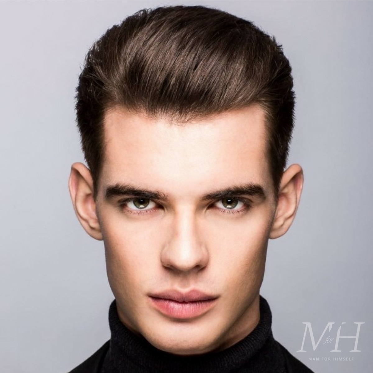 mens hairstyle haircut classic sweep back MFH7 man for himself
