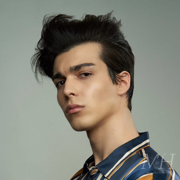 Long Quiff With Vertical Layers
