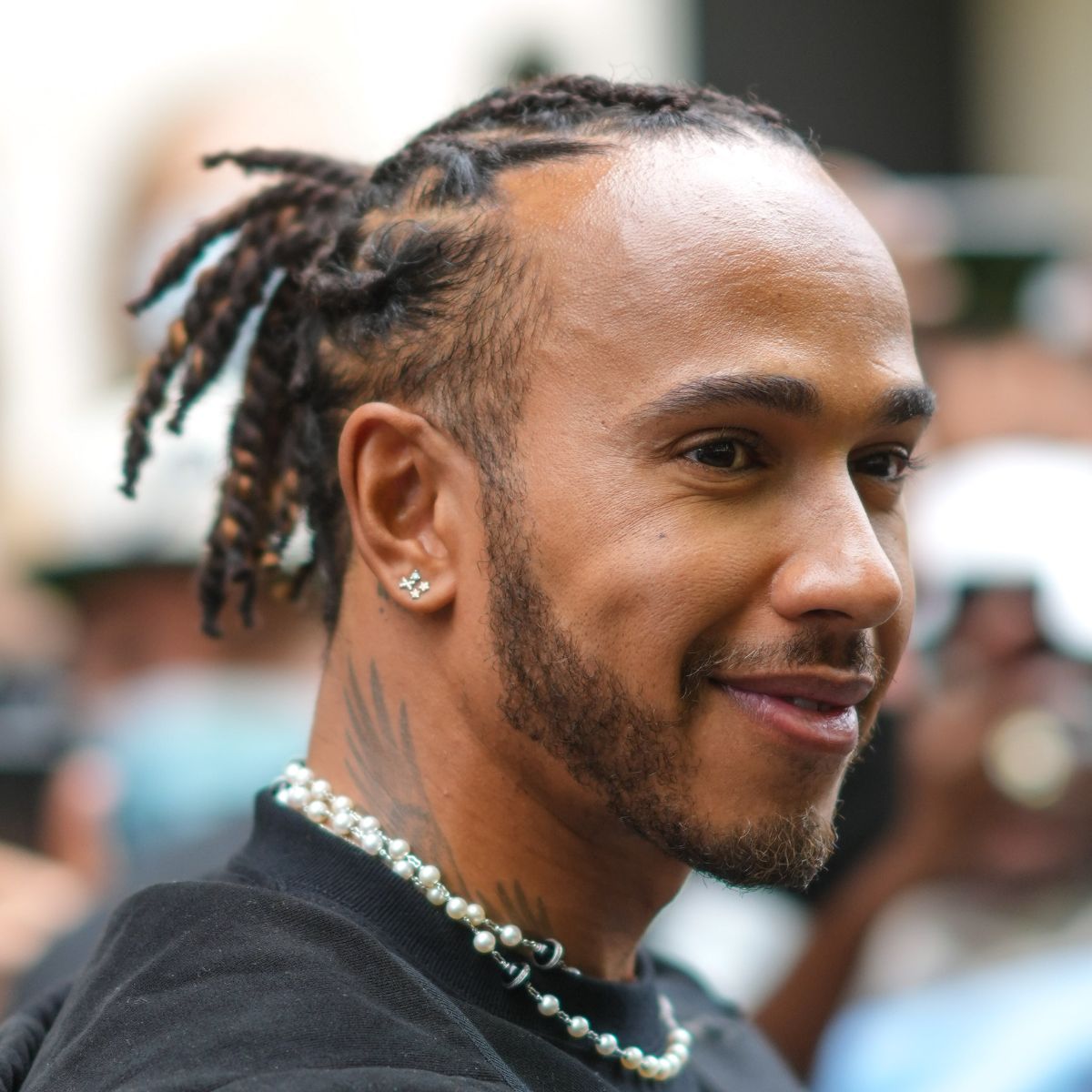 Lewis Hamilton: Braided Hairstyle