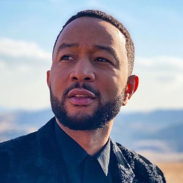 john legend tapered cut afro hairstyle