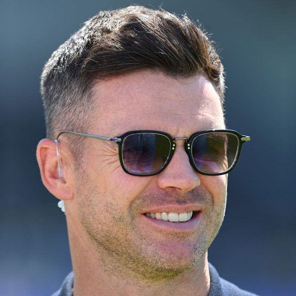 James Anderson: Mid-High Drop Fade With Small Quiff