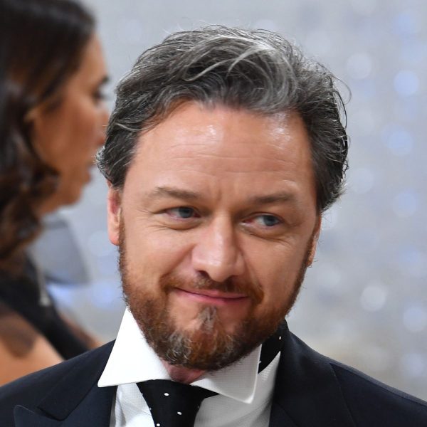James McAvoy: Greying Half Quiff With Swept Back Sides